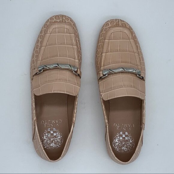 Vince Camuto Perenna Croc Embossed Leather Loafer - Picture 10 of 13